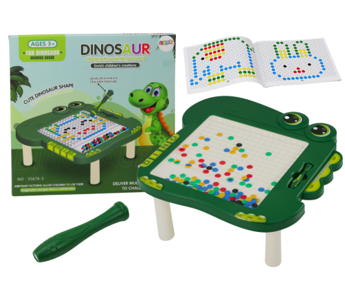 Dinosaur Educational Magnetic Board Table Pad Puzzle Green