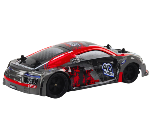 RC Remote Control Car 1:18 Rubber Wheels Drift Red