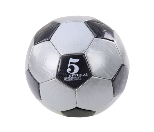 Classic 24 cm Football Ball, Size 5, Gray