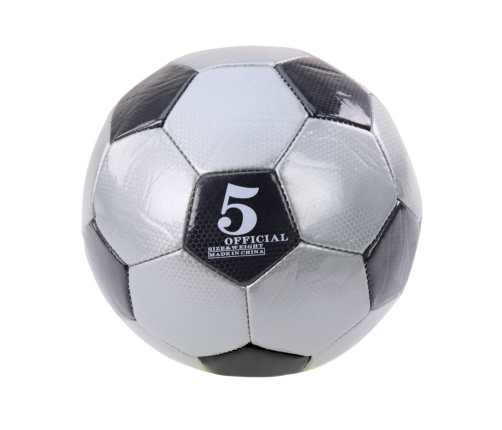 Classic 24 cm Football Ball, Size 5, Gray