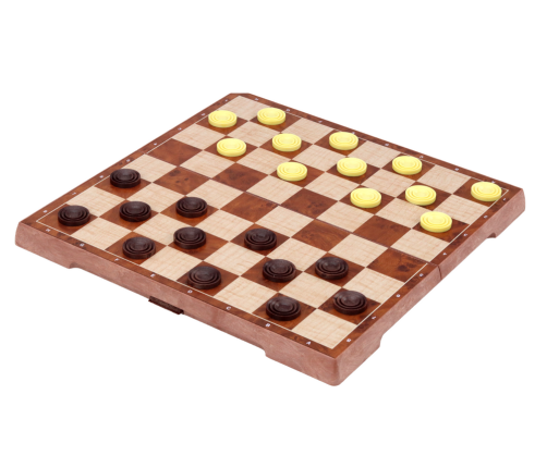 Strategy Game Chess Checkers 2in1 Board