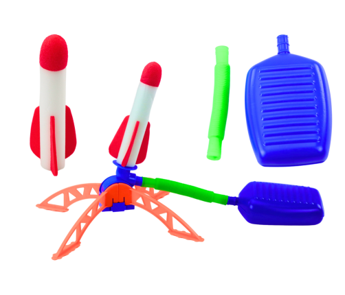 Foam Rocket Launcher Pump Set Blue Garden