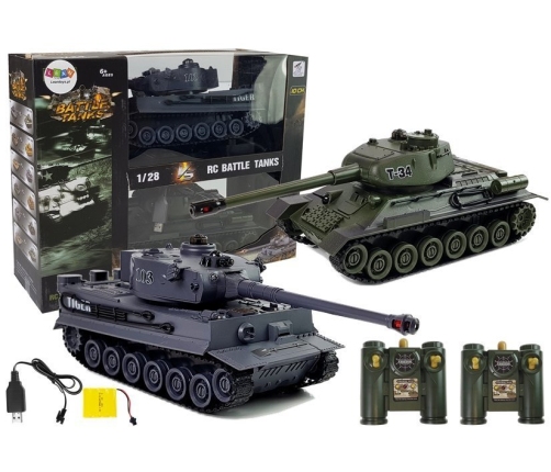 Set of Two Remote Controlled Tanks R/C