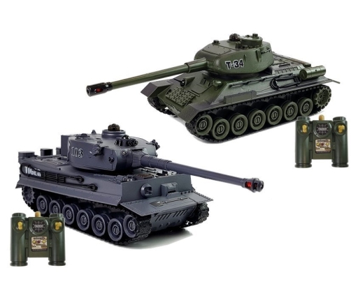 Set of Two Remote Controlled Tanks R/C