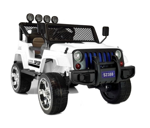 Двухместный детский электромобиль S2388 Jeep White