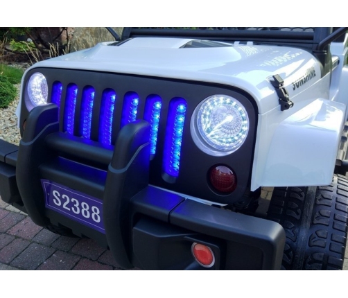 Двухместный детский электромобиль S2388 Jeep White