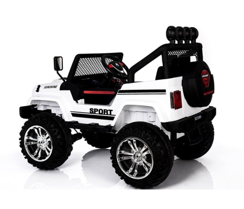 Двухместный детский электромобиль S2388 Jeep White