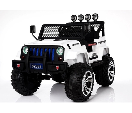 Двухместный детский электромобиль S2388 Jeep White