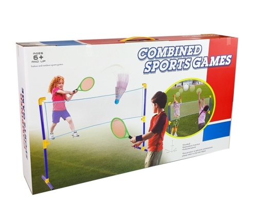 Badminton Volleyball Set 3 in 1 Two Versions of Goal