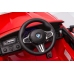 Bērnu elektroauto BMW M5 ar platformu un rokturi vecākiem Red lacquered