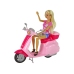 Anlily doll on a Pink Scooter Blonde Hair Helmet