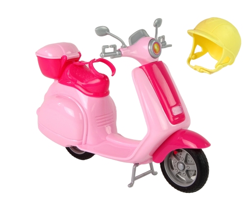 Anlily doll on a Pink Scooter Blonde Hair Helmet