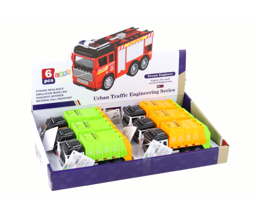 Car Garbage Truck Trailer 2 Colors