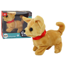 Plush Interactive Dog Animal Beige