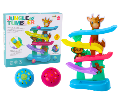 Ball Slide Giraffe Monkey Sounds Colorful