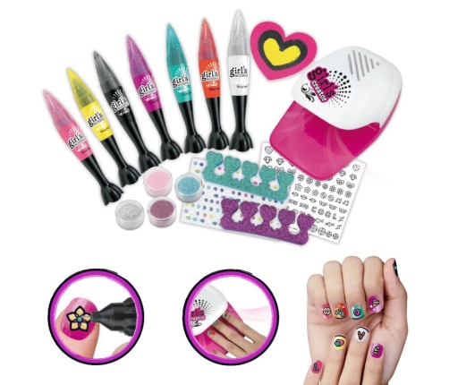 Large Nail Art Set Glitter Markers