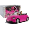 Dolls with a Car Auto Coupe Sound and Lights 43 cm Pink