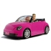 Dolls with a Car Auto Coupe Sound and Lights 43 cm Pink