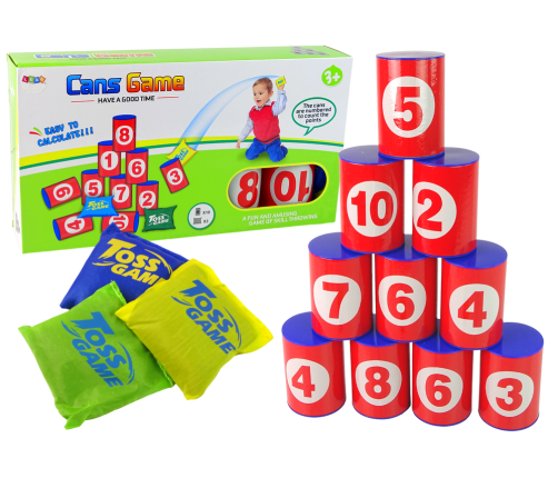 Target Toss Game - Knocking Down Cans