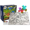 Puzzle Do Kolorowania Dinozaury Pisaki 24 elem