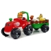 Tractor with a trailer, animals for babies, batteries, lights, sound