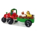 Tractor with a trailer, animals for babies, batteries, lights, sound