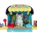 Cat Beauty Salon Set Pet in a Suitcase Backpack Blue