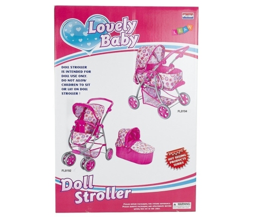 2in1 Realistic Stroller & Pram for Dolls