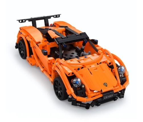 Construction Blocks Porsche Orange Sports Car 421 Elements