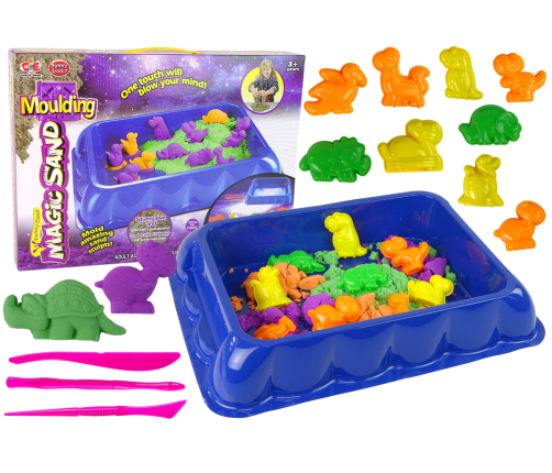 Kinetic Sand Set Moulded Dinosaurs 3 Colours