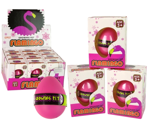 Growing Flamingo Egg 6cm Pink