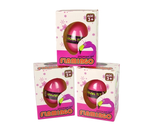 Growing Flamingo Egg 6cm Pink