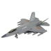 Dark Gray Friction Drive Fighter Plane 1:72