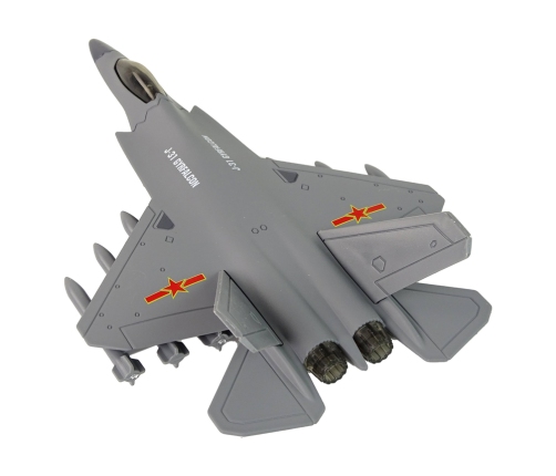 Dark Gray Friction Drive Fighter Plane 1:72