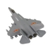 Dark Gray Friction Drive Fighter Plane 1:72