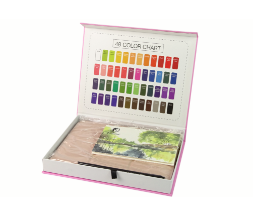 Artist's Set of 48 Watercolor Paints and Accessories