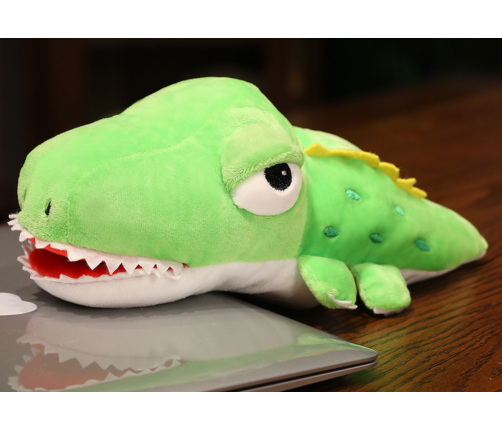 Plush Green Crocodile Mascot Puppet 30 cm