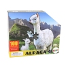 Puzzle 100 Pieces White Alpaca Animals Theme