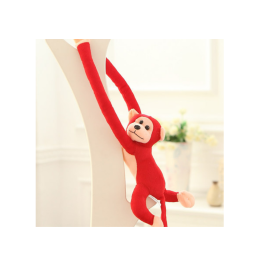 Plush Monkey Mascot with Sound, Red 60 cm