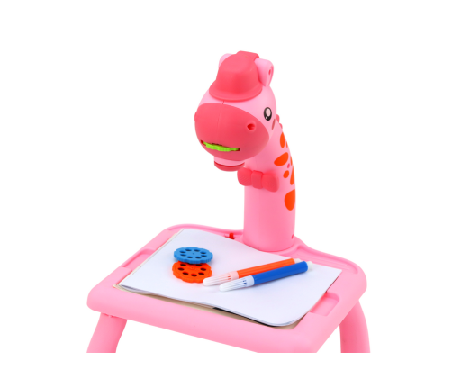 Projector Drawing Table Pink Giraffe Markers