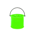 Folding Bucket Multifunctional PVC For Water Green