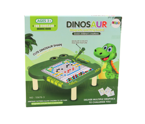 Dinosaur Educational Magnetic Board Table Pad Puzzle Green