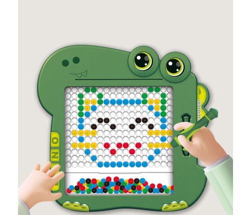 Dinosaur Educational Magnetic Board Table Pad Puzzle Green