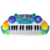 Organ Keyboard Chair Microphone Blue