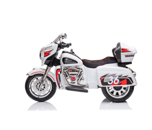 Bērnu elektriskais motocikls Goldwing White