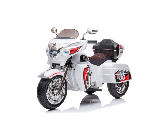 Bērnu elektriskais motocikls Goldwing White