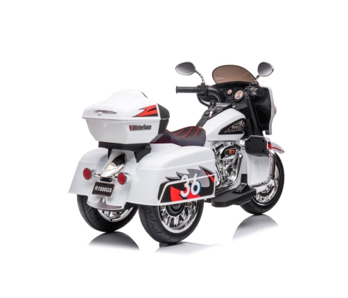 Bērnu elektriskais motocikls Goldwing White