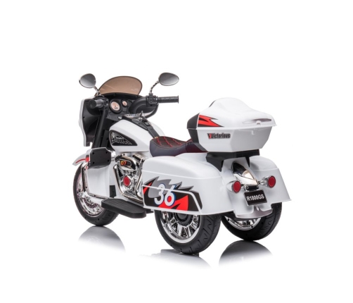 Bērnu elektriskais motocikls Goldwing White