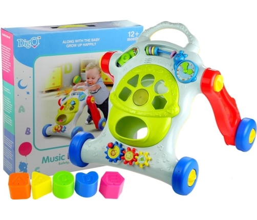 Colourful Pusher Educational Walker for Baby Sound & Light Effects