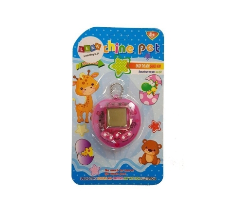 Electronic Animal Tamagotch Pink with short chain